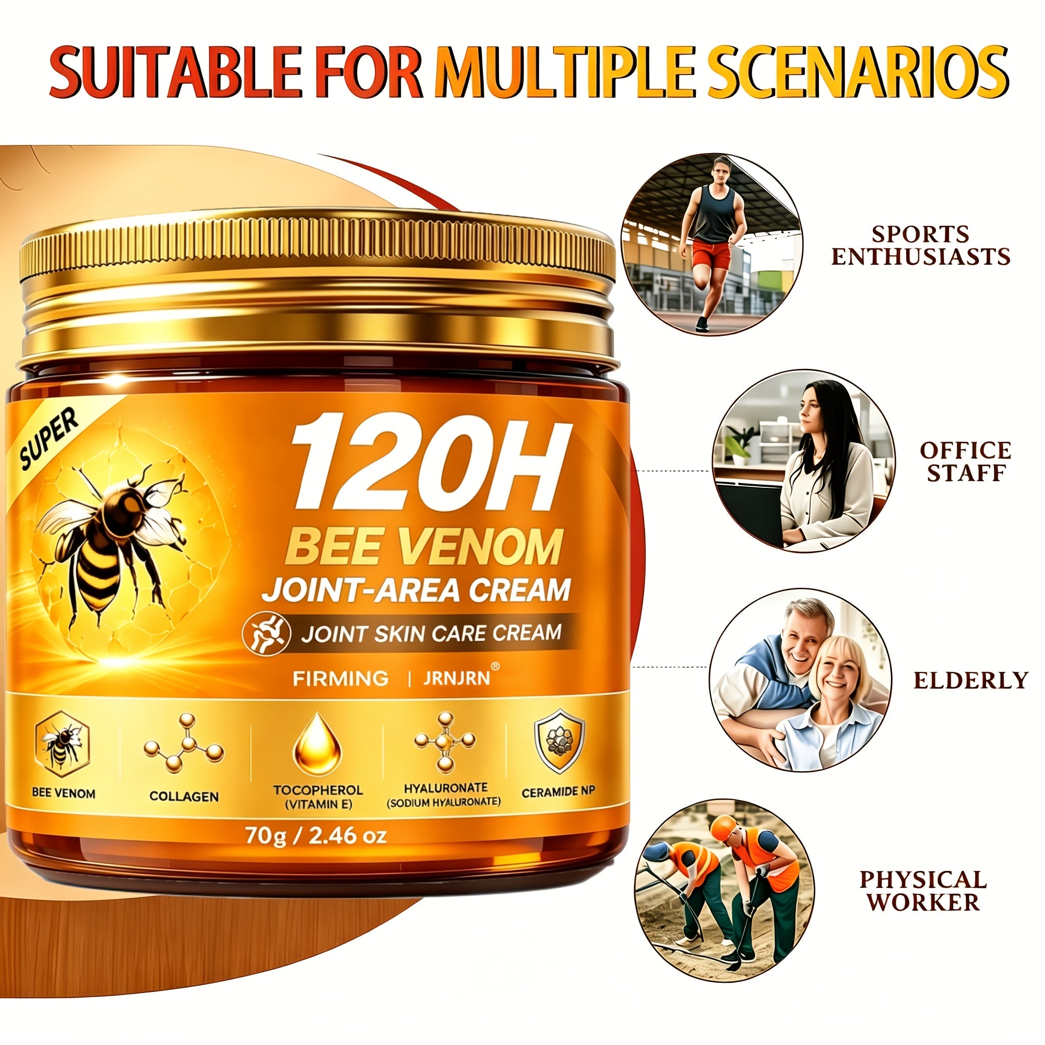 super strong joint area cream 120h fast relief moisturizing