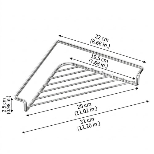1pc corner sink storage rack heavy duty stainless steel sink