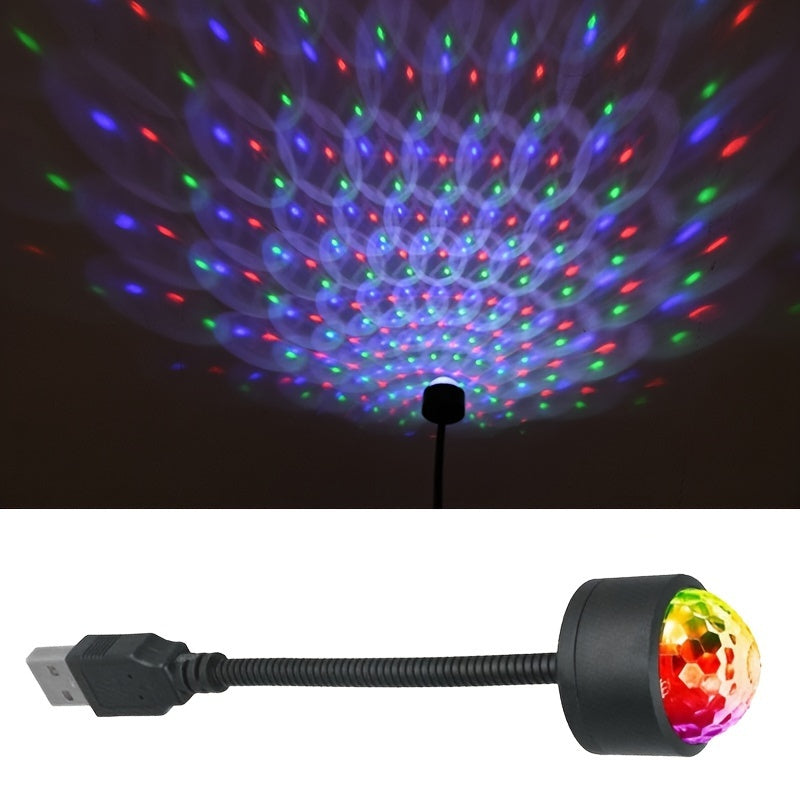 1pc roof starry sky usb night light led indoor music rhythm