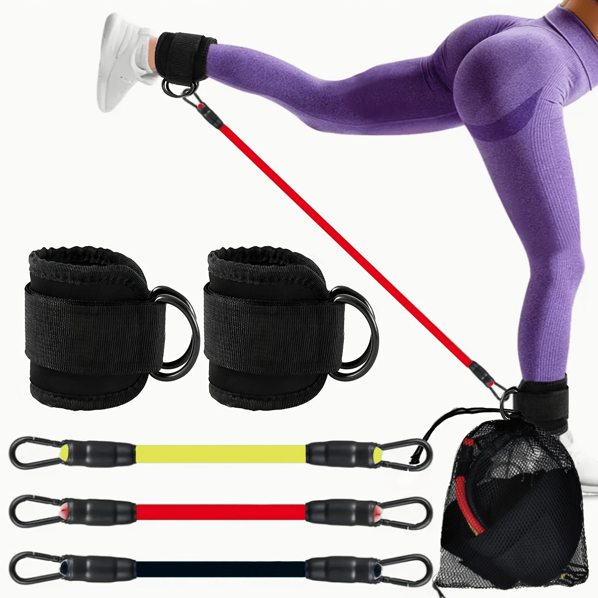 5pcs ankle   bands adjustable cuffs strength