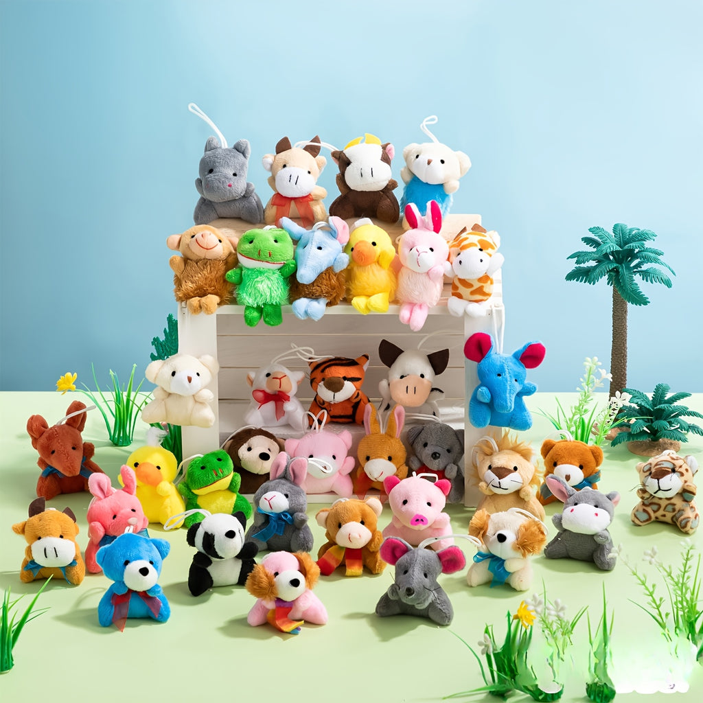 36 pack mini animal plush toy assortment 36 units 3 bulk