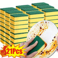 21pcs set heavy duty scrubbing sponges dual sided kitchen
