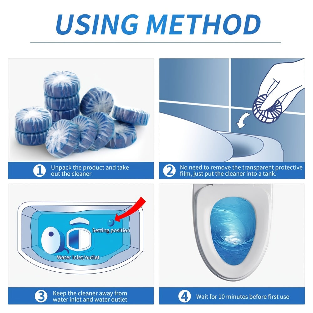 100 50 49 30 20 19 12 11 tablet automatic toilet cleaner low