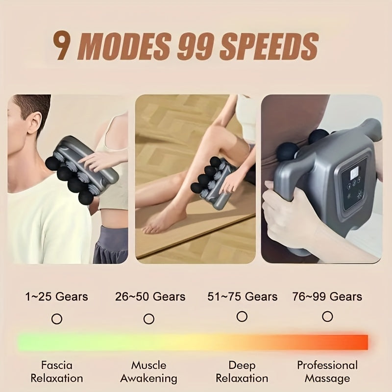 16 drive fascia gun muscle massager gun 9     gears