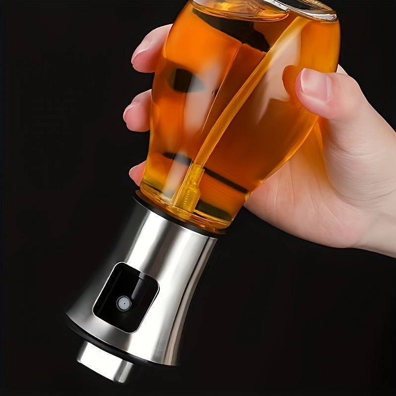 6 76oz stainless   oil spray bottle pressure