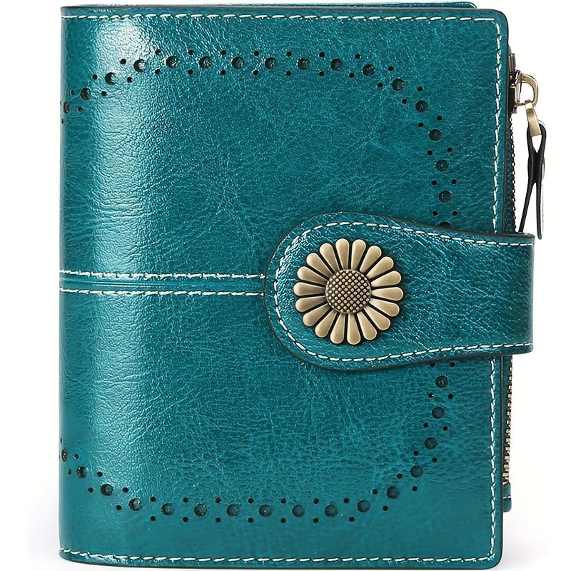ladies short wallet card holder rfid anti theft coin purse