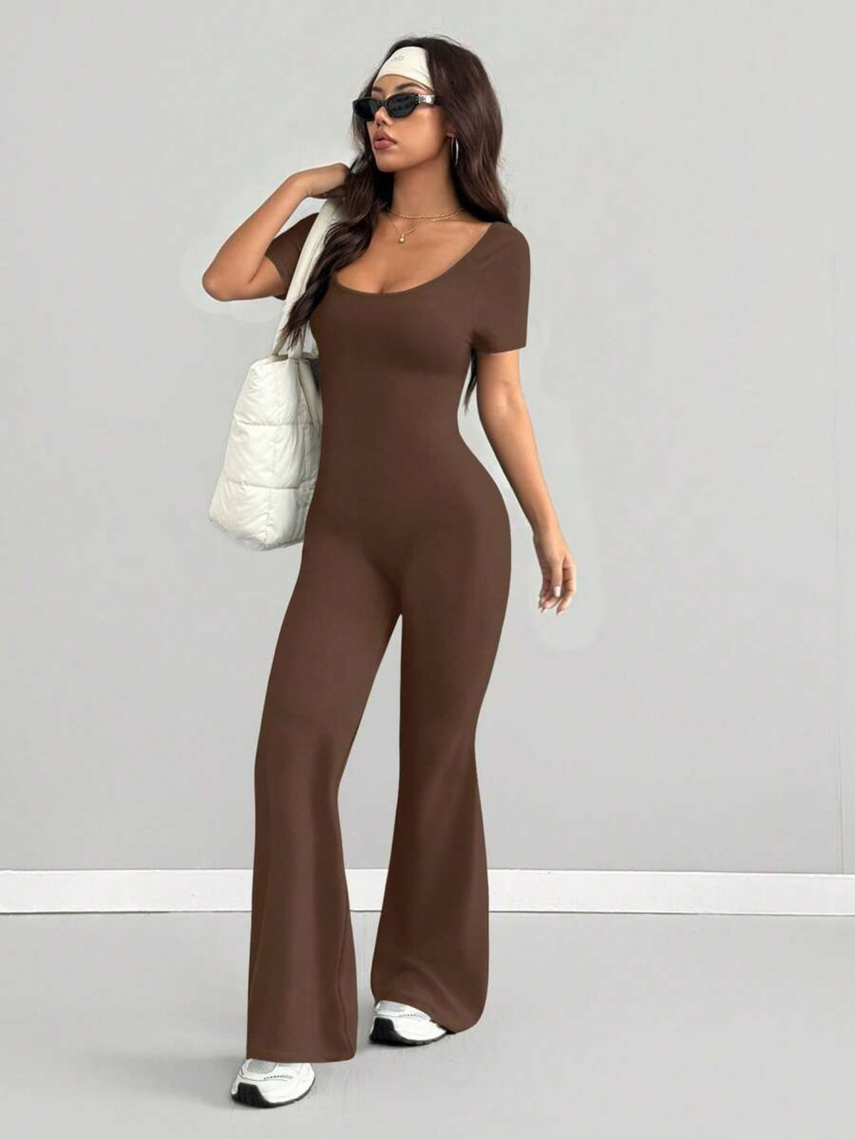 womens jumpsuit   fit   neck casual fashionable