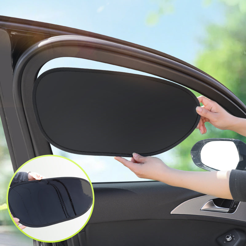 2pcs summer car side window sunshade heat reflective drivers