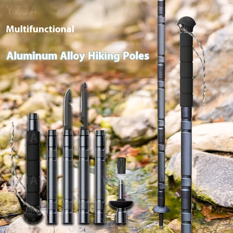 multifunctional trekking poles aluminum alloy outdoor