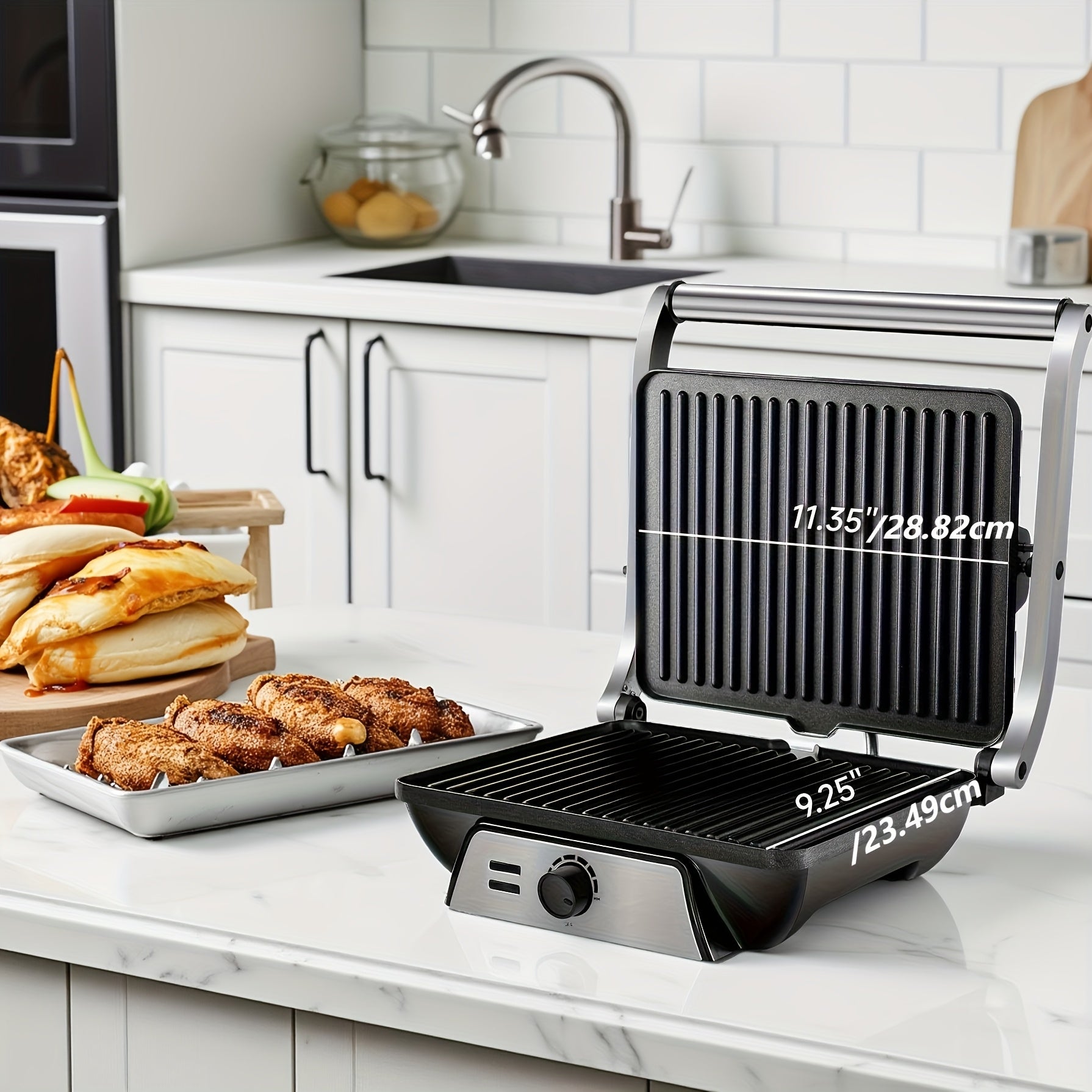 3 in 1 electric indoor grill   non stick cooking