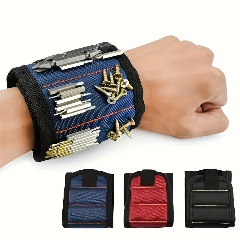 a magnetic wristband powerful magnets hold screws nails