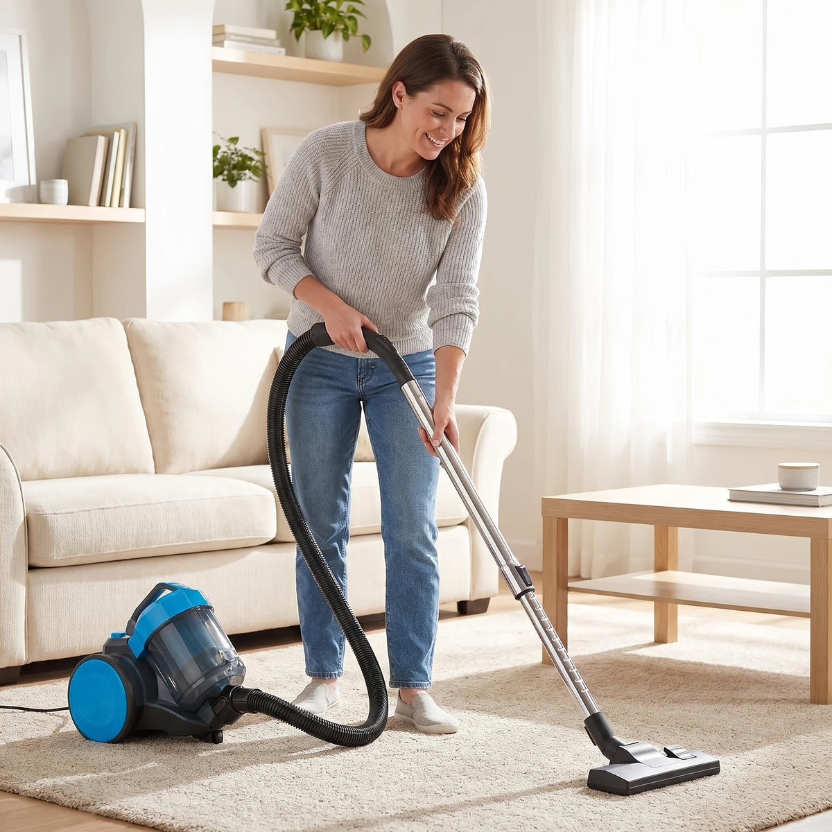 bagless canister vacuum cleaner lightweight portable vacuum