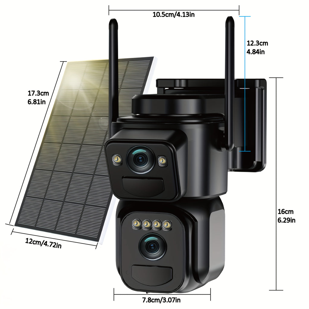 ip66 waterproof 10x   degree low power cctv solar