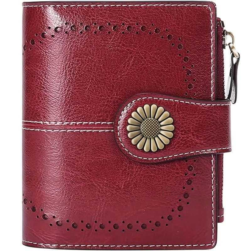 ladies short wallet card holder rfid anti theft coin purse