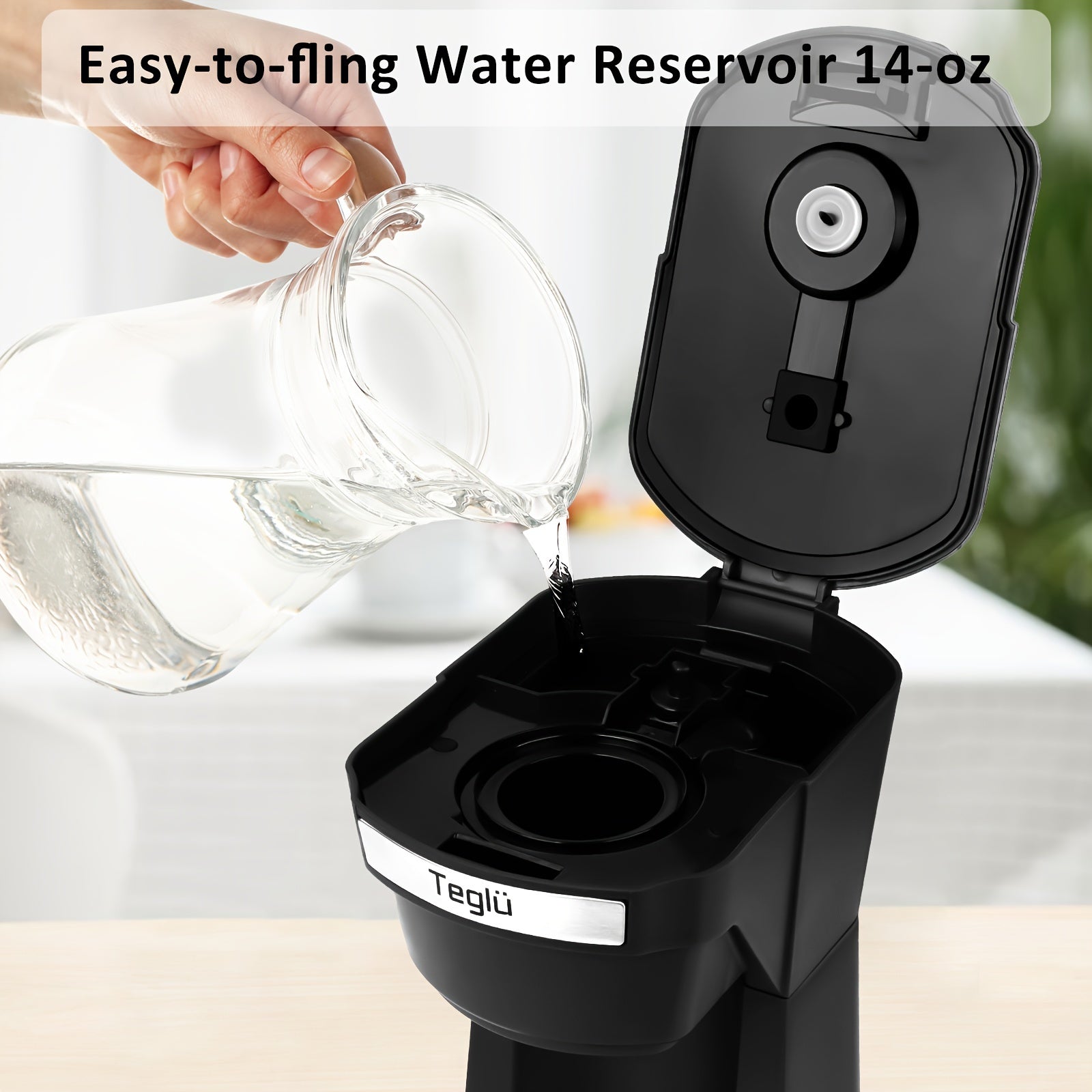 single coffee maker 2in 1 k cup pods ground coffee 3 color 6