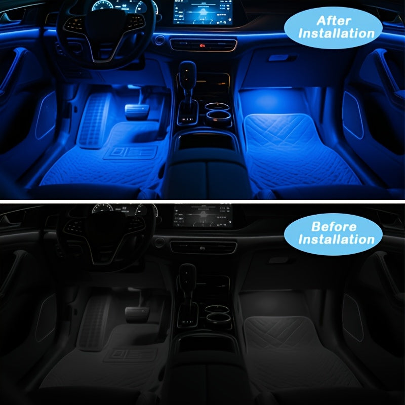 rgb car led light kit multi   usb powered diy