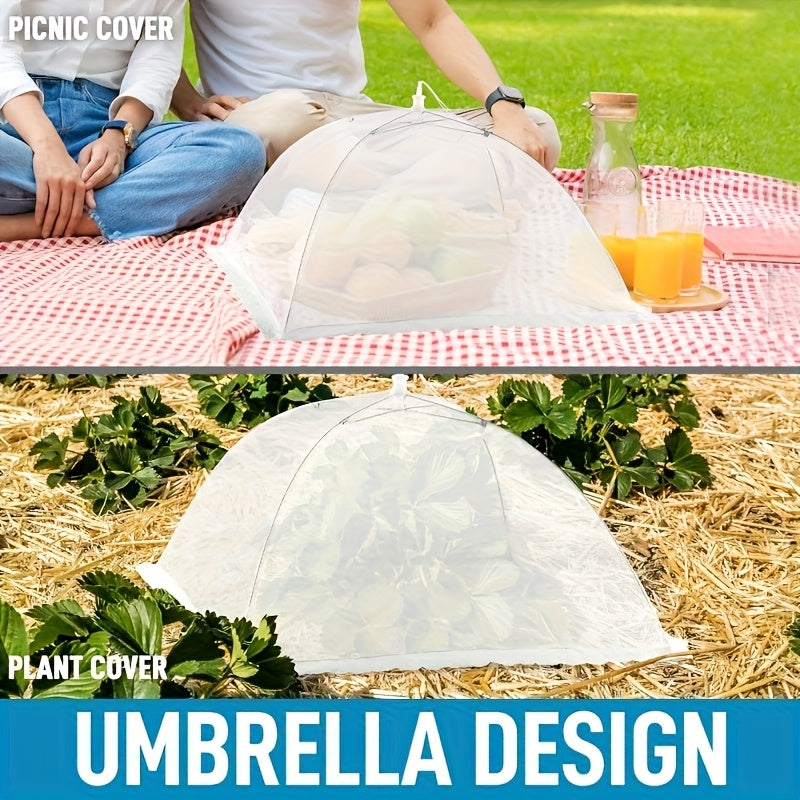 4pcs   food covers foldable mesh food tents reusable