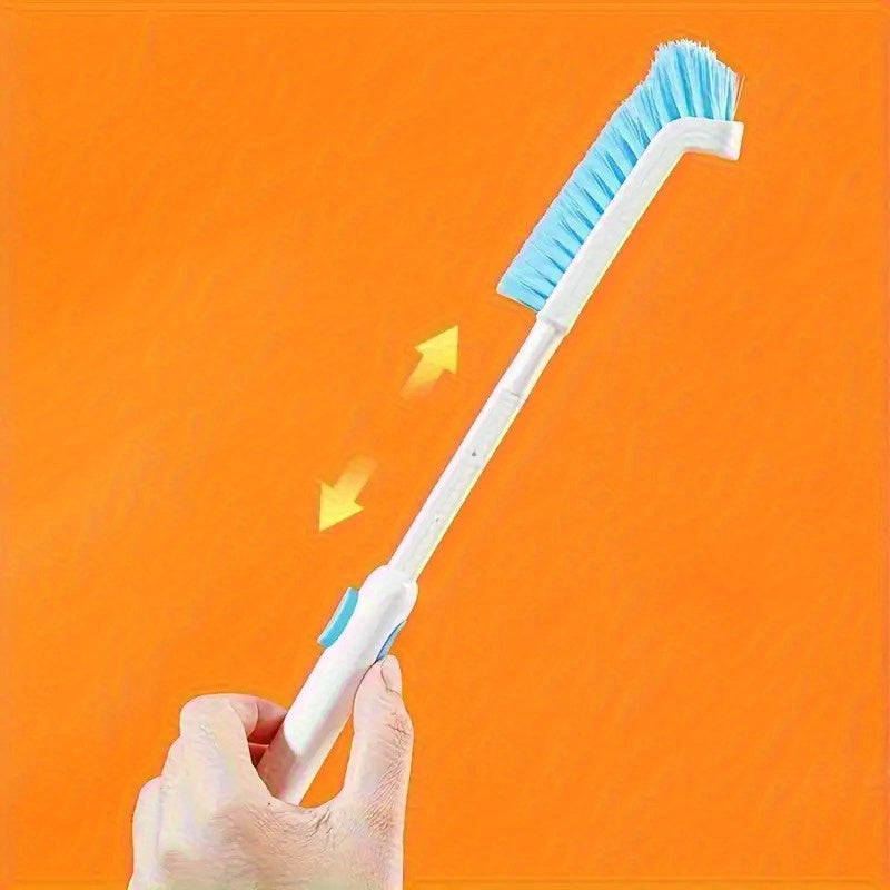 ergonomic extendable handle flexible angle cleaning brush