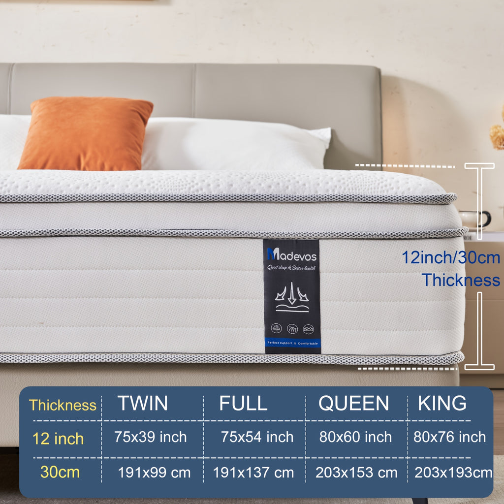 10 12 inch multilayer   twin full queen king size