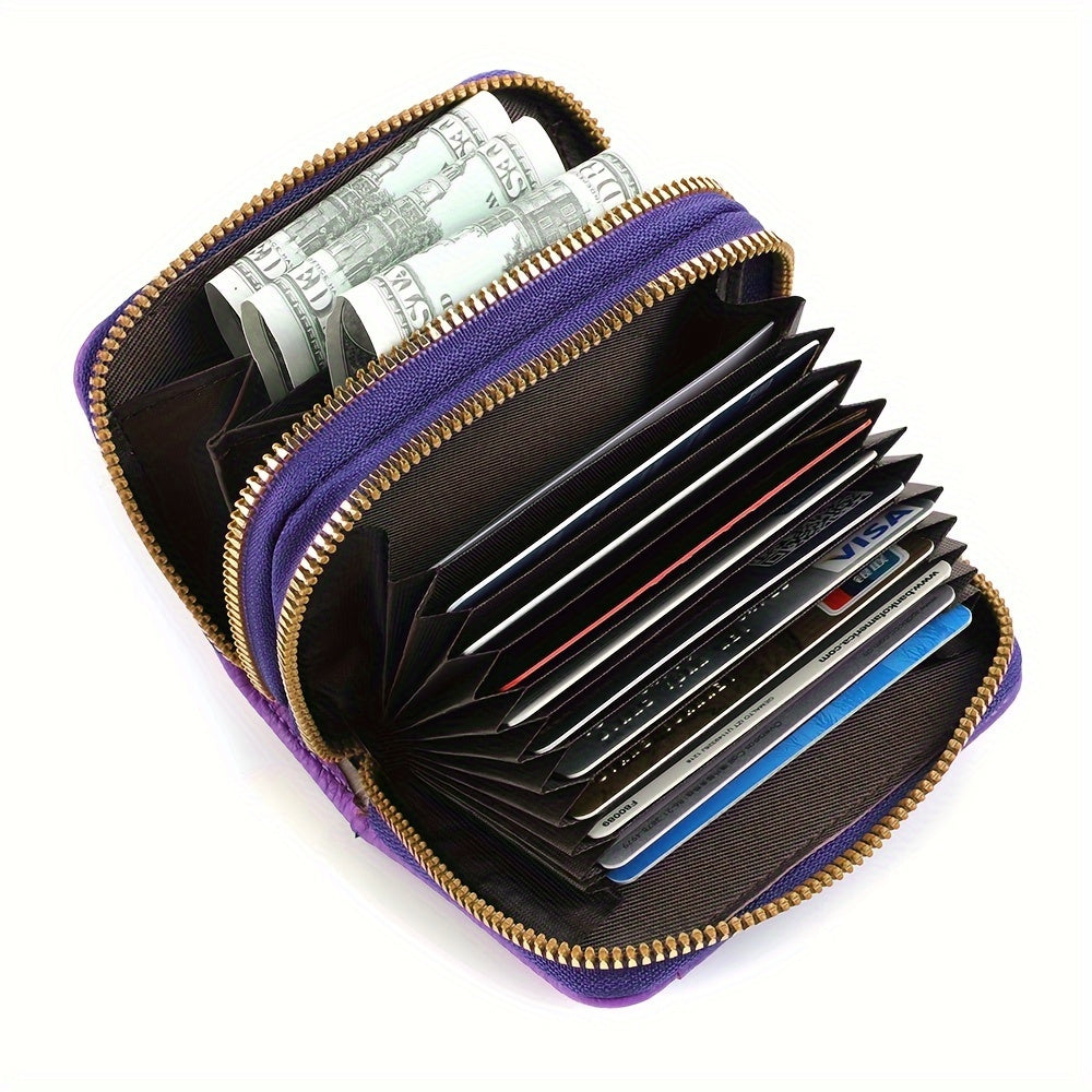 1pc stylish womens zippered coin purse portable small card