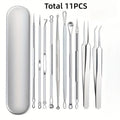 11pcs professional needle set ultra   stainless