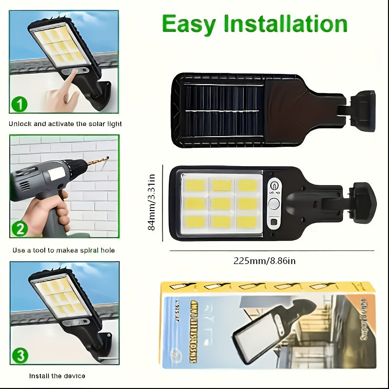 solar powered street light 8 6 4 2pcs   sensor