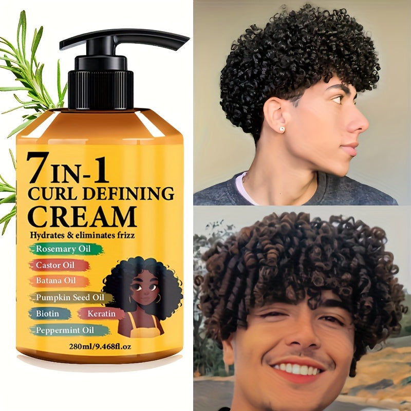 new arrival 7 in 1 hair curling cream moroccan