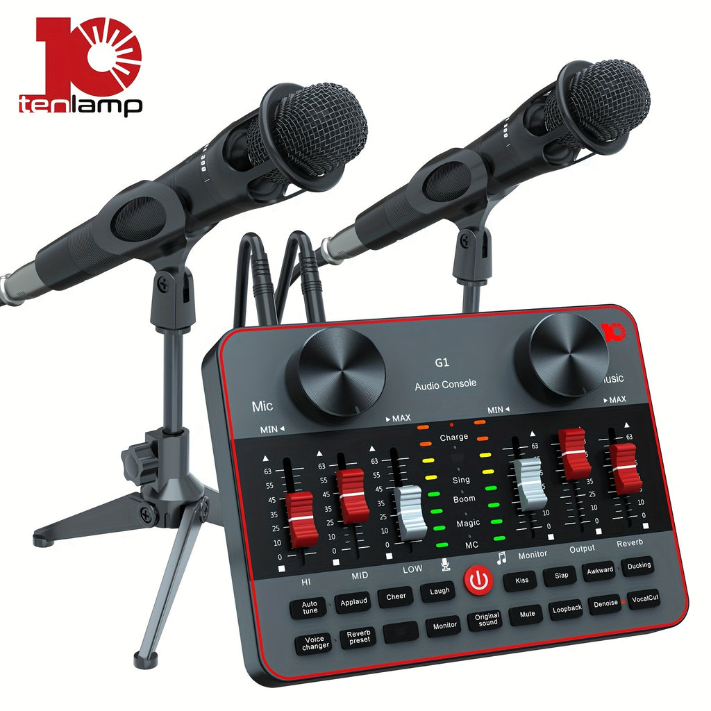 podcast equipment bundle in one audio interface dj mixer 2