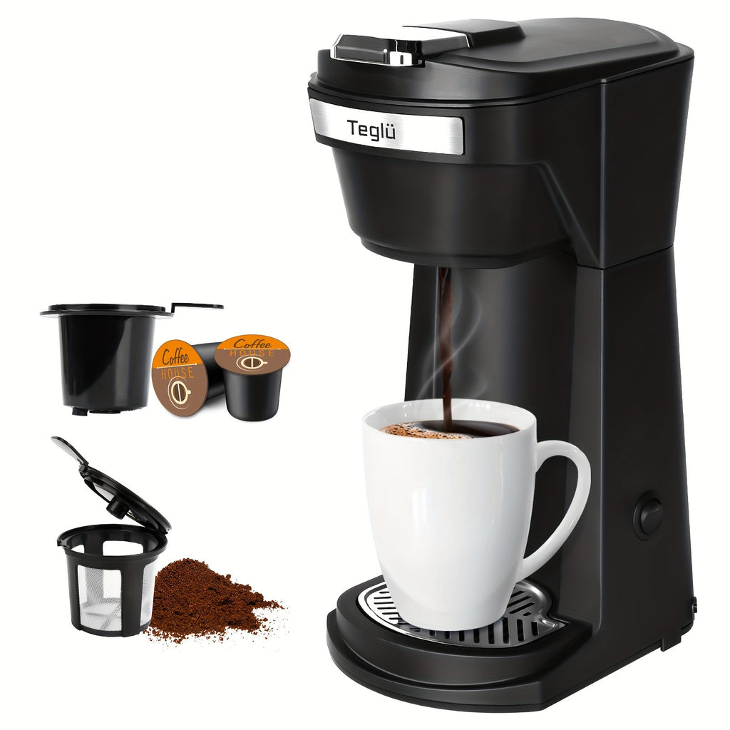 single coffee maker 2in 1 k cup pods ground coffee 3 color 6