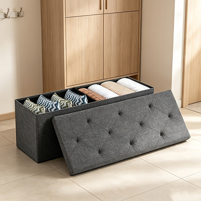 30 43 inch heavy duty folding storage   bench shoe