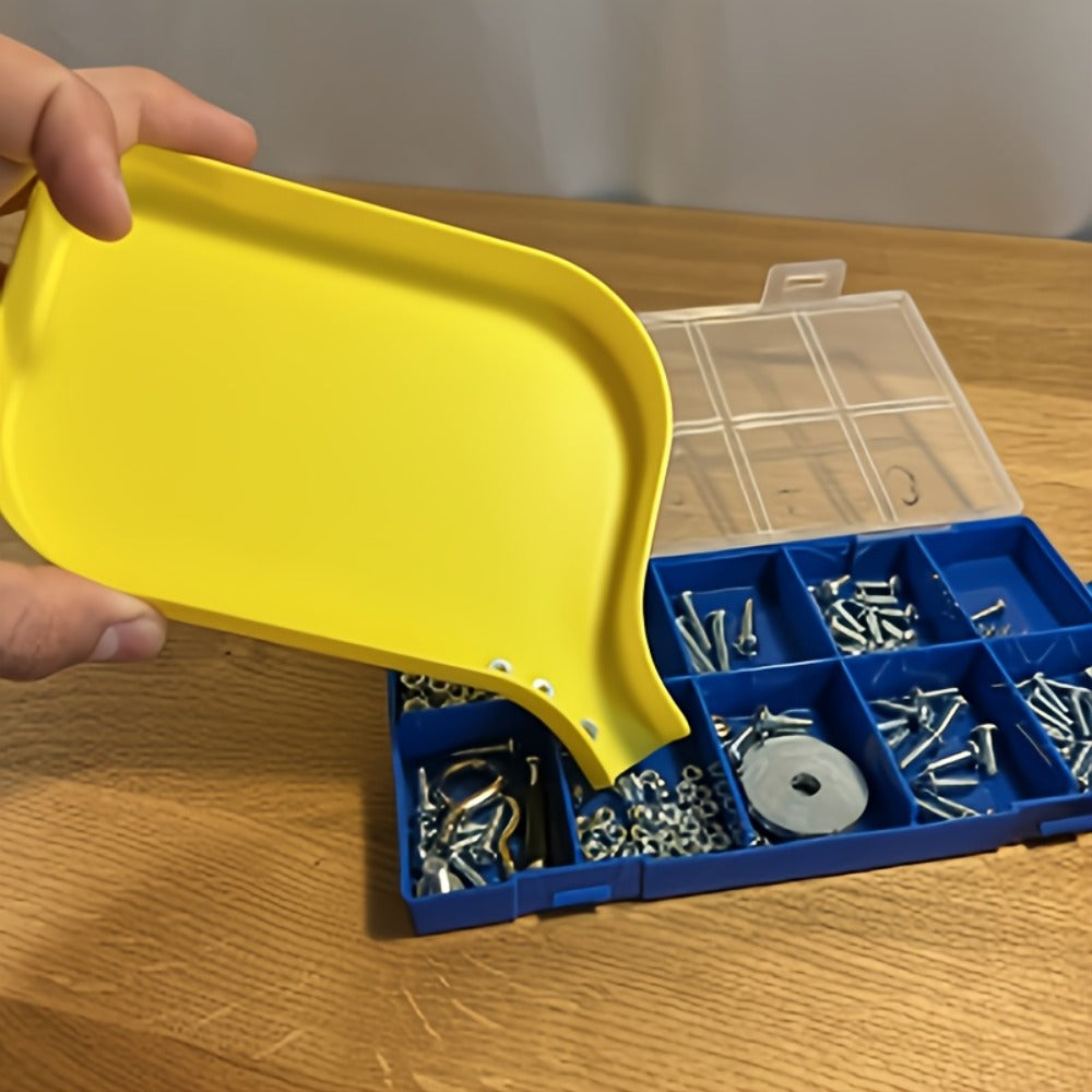 tool storage funnel tray 5mm raised edge prevents screws