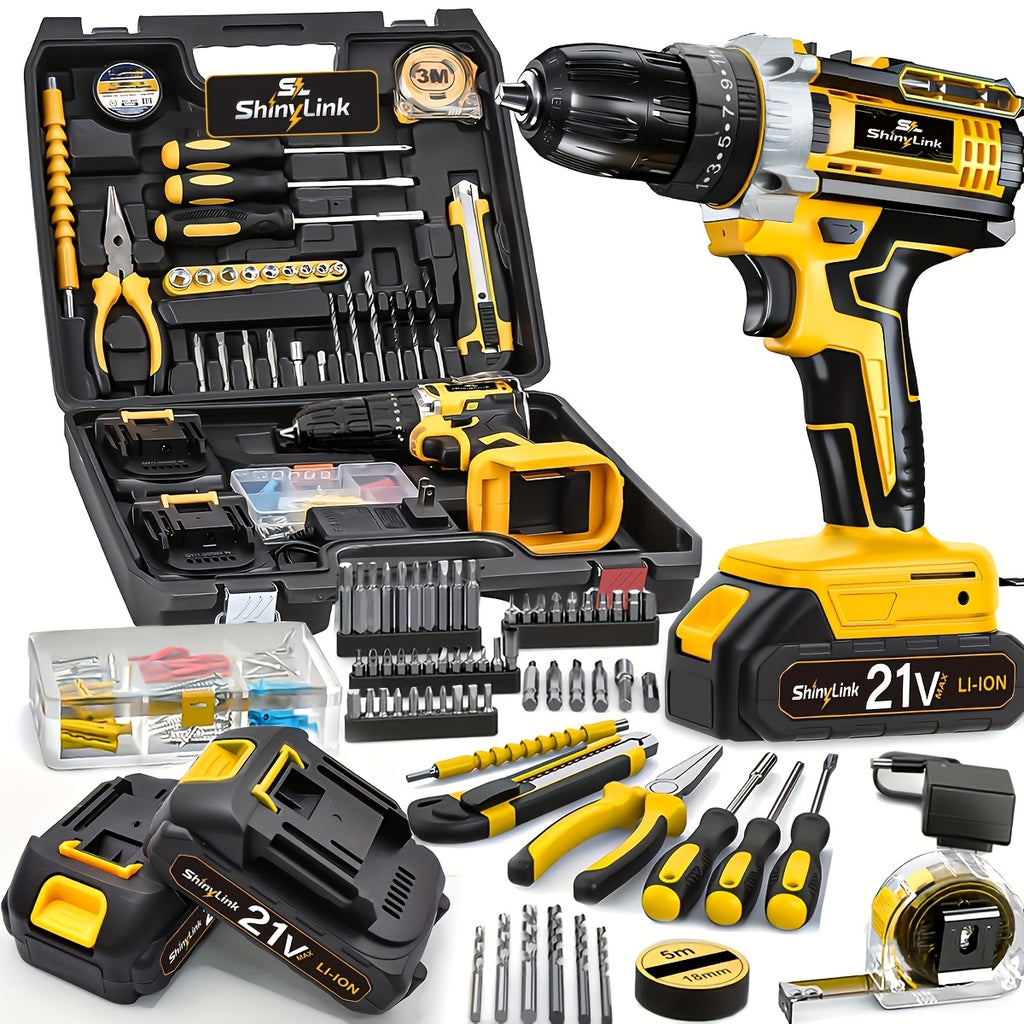 21v cordless drill set 1 18 30 32 35 136 148pcs electric