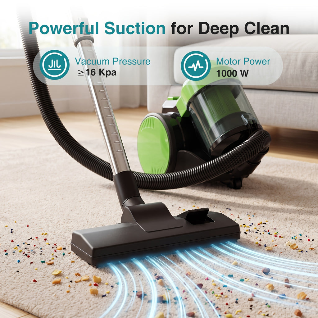 bagless canister vacuum cleaner lightweight portable vacuum