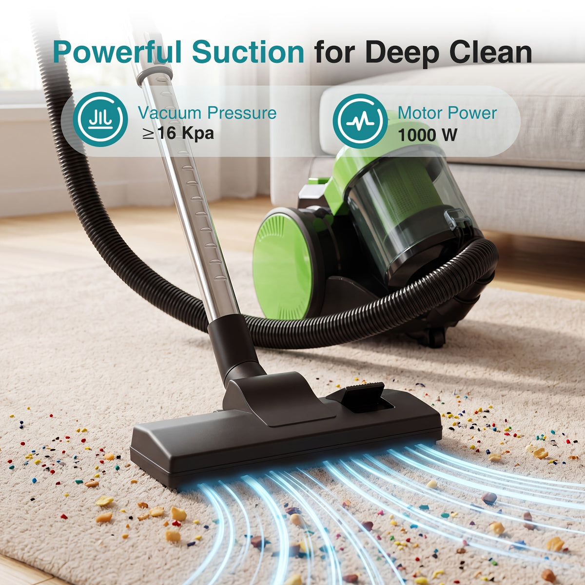 bagless canister vacuum cleaner lightweight portable vacuum