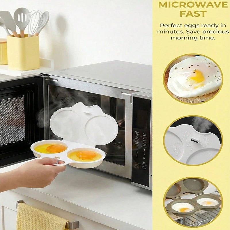 1pc white egg steamer box plastic multi functional egg
