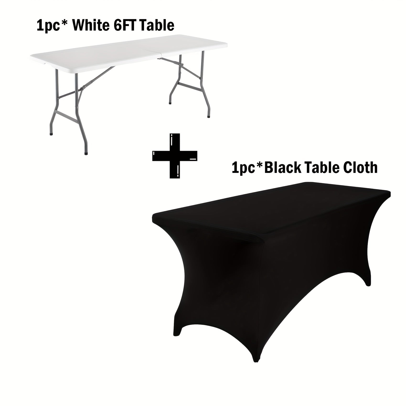 4ft 6ft plastic folding table portable dining table indoor