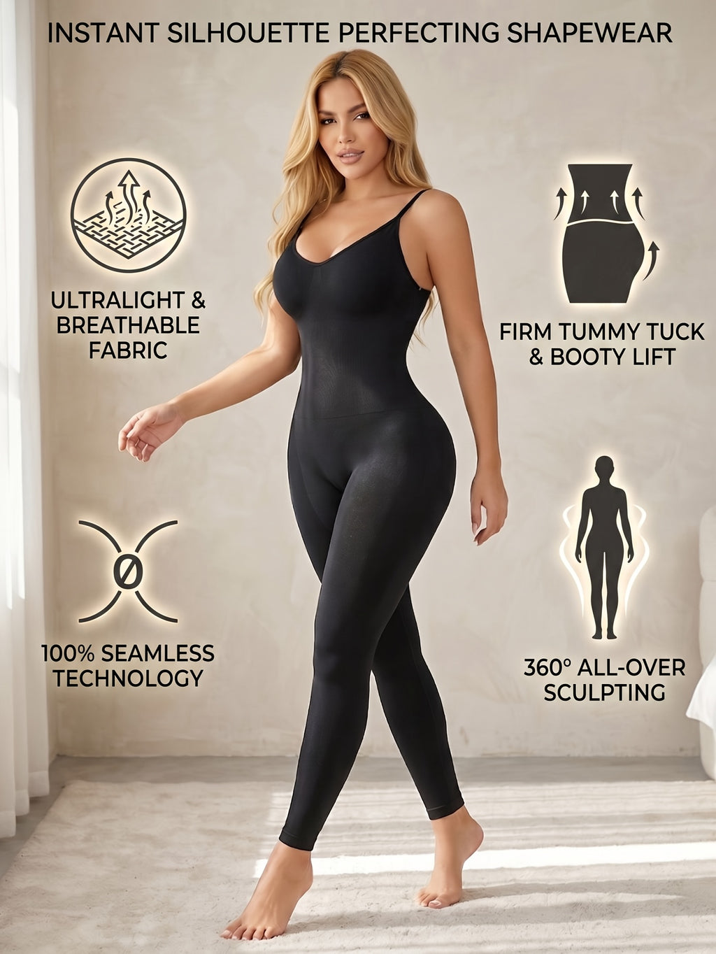 ladies   body shaping jumpsuit   body