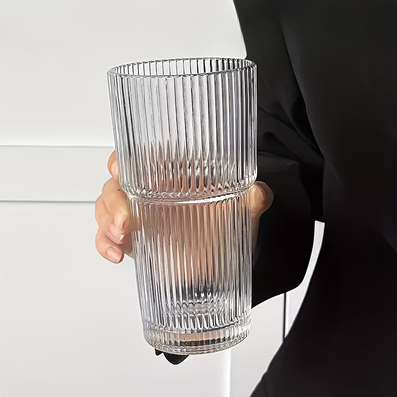 2 4pcs vintage striped glasses glasses glass straws 19 oz