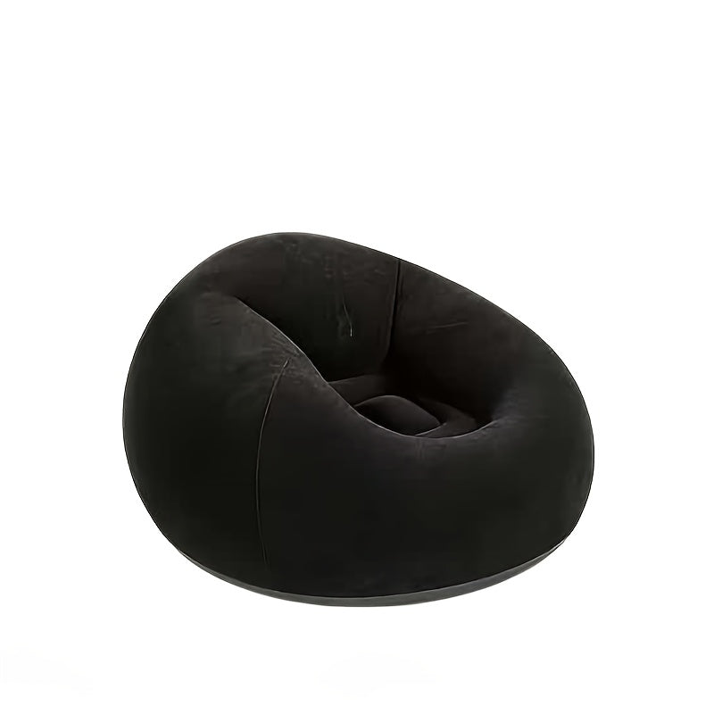 flocked inflatable bean bag chair comfortable inflatable