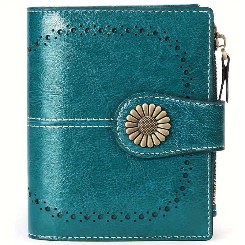 ladies short wallet card holder rfid anti theft coin purse
