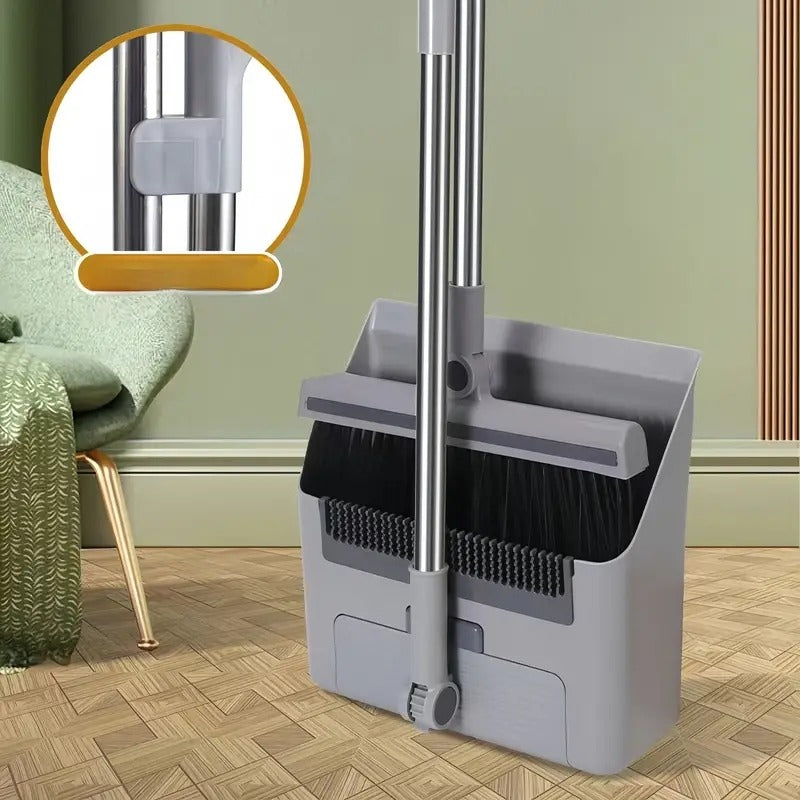 3 in 1 foldable broom mop dustpan combination set household