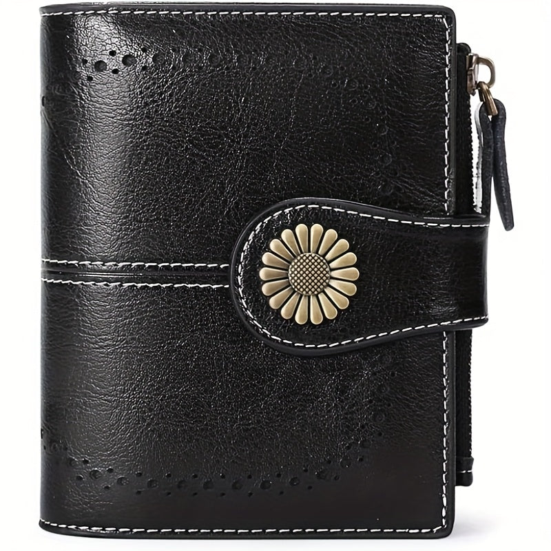 ladies short wallet card holder rfid anti theft coin purse