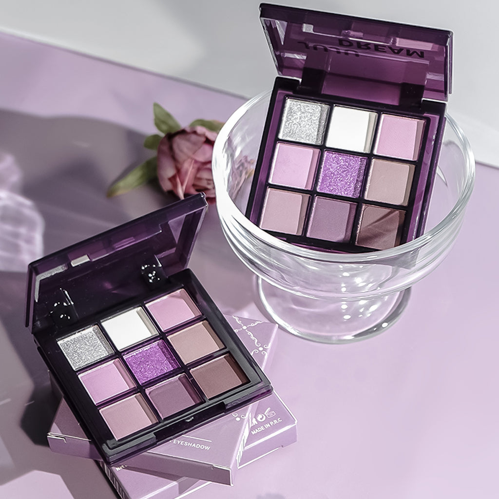 1pc 9 color purple eyeshadow palette 24 hour long lasting