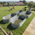 galvanized raised garden bed 4 3 2pcs 4 2 o 9 feet