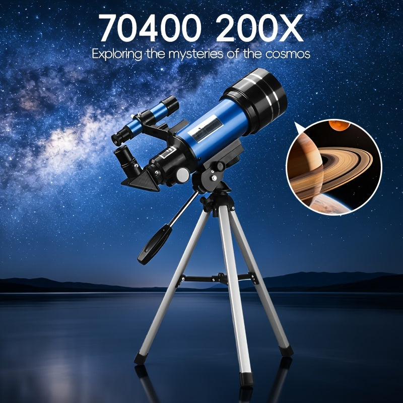 70400 refractor telescope 200x magnification   a