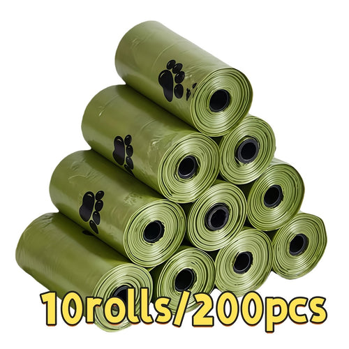 10 rolls 200pcs pet waste bags portable pet waste bag refill