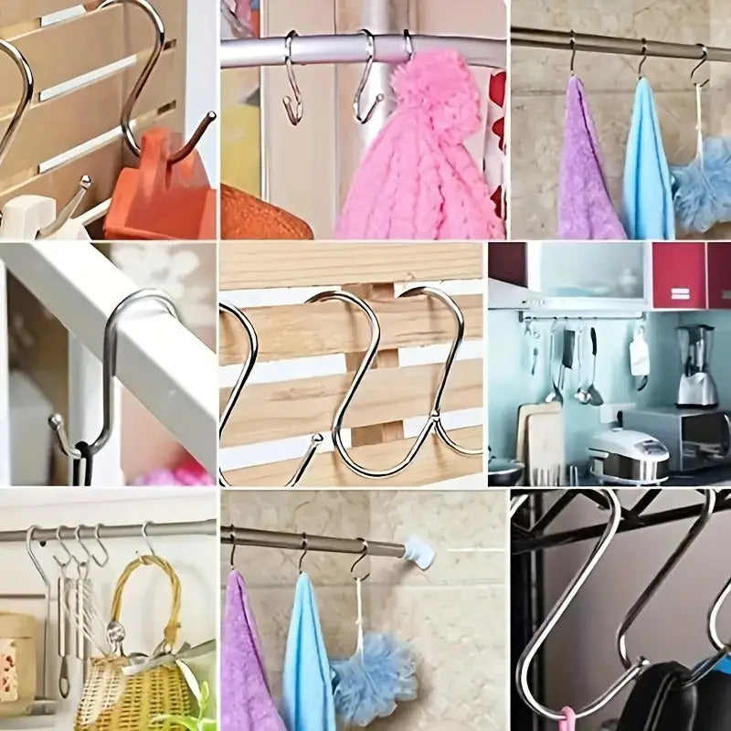 20pcs heavy duty stainless steel s hooks   kitchen