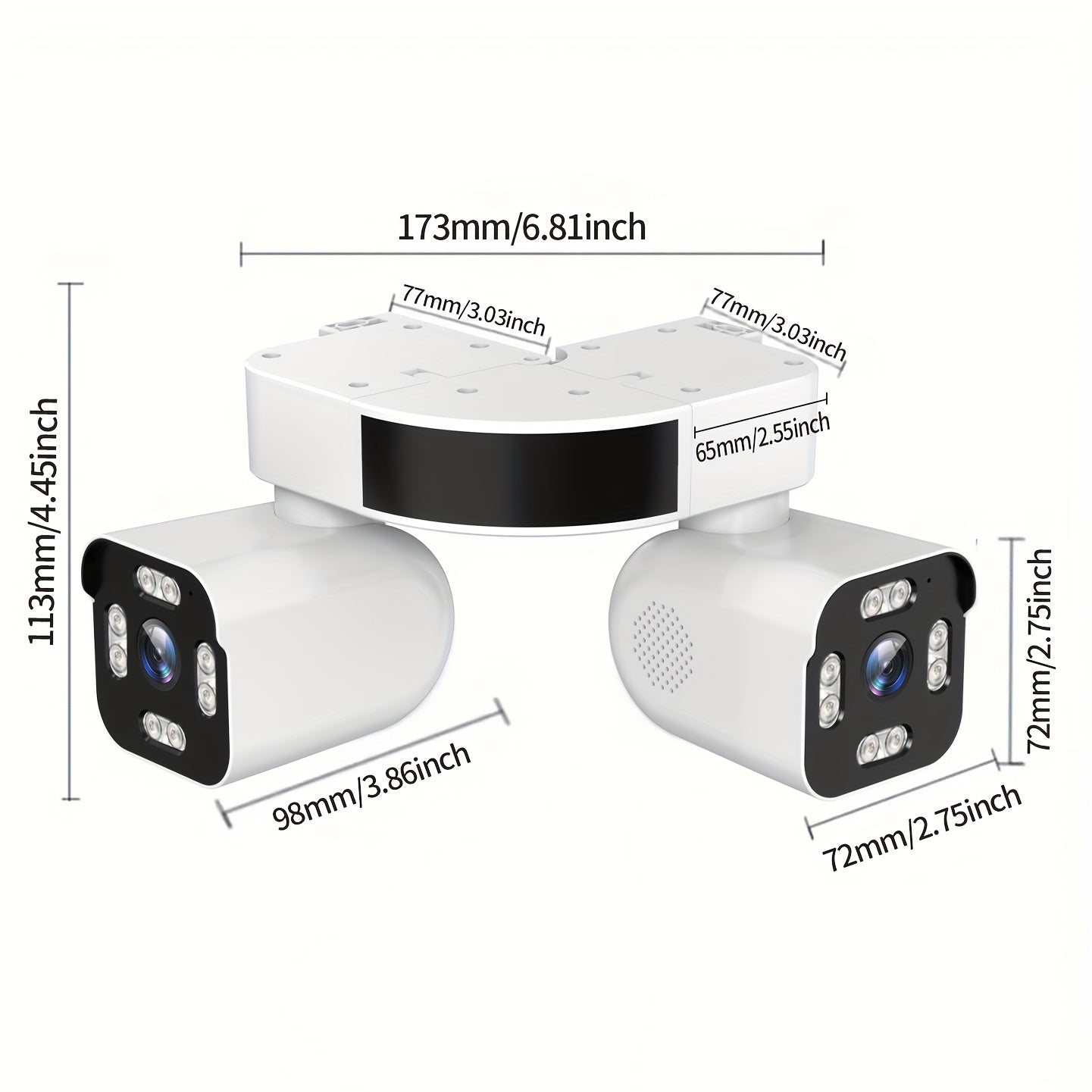 phansatim 8mp smart wireless wifi security camera indoor