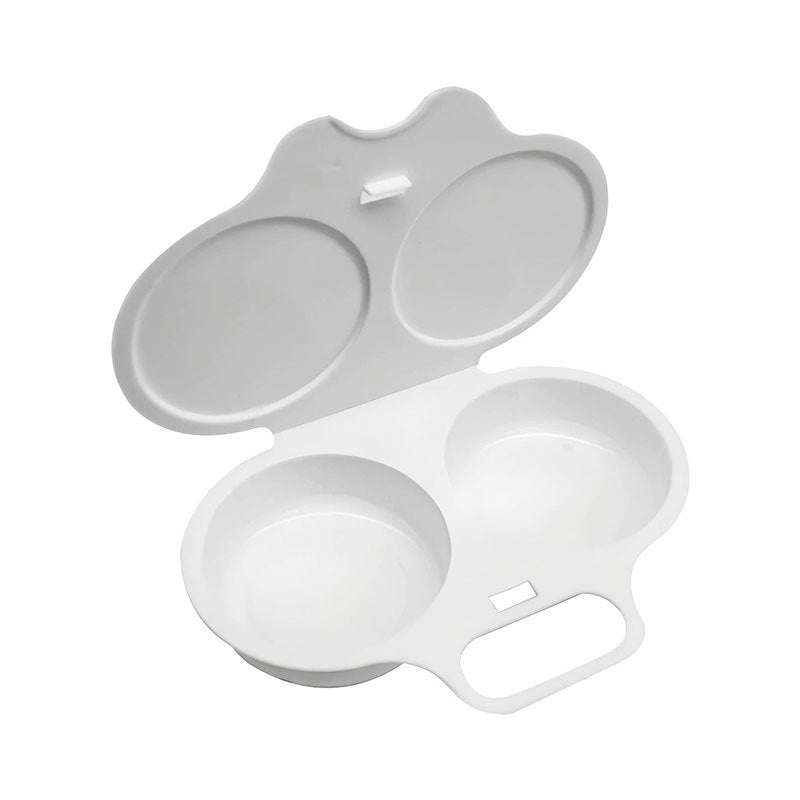 1pc white egg steamer box plastic multi functional egg