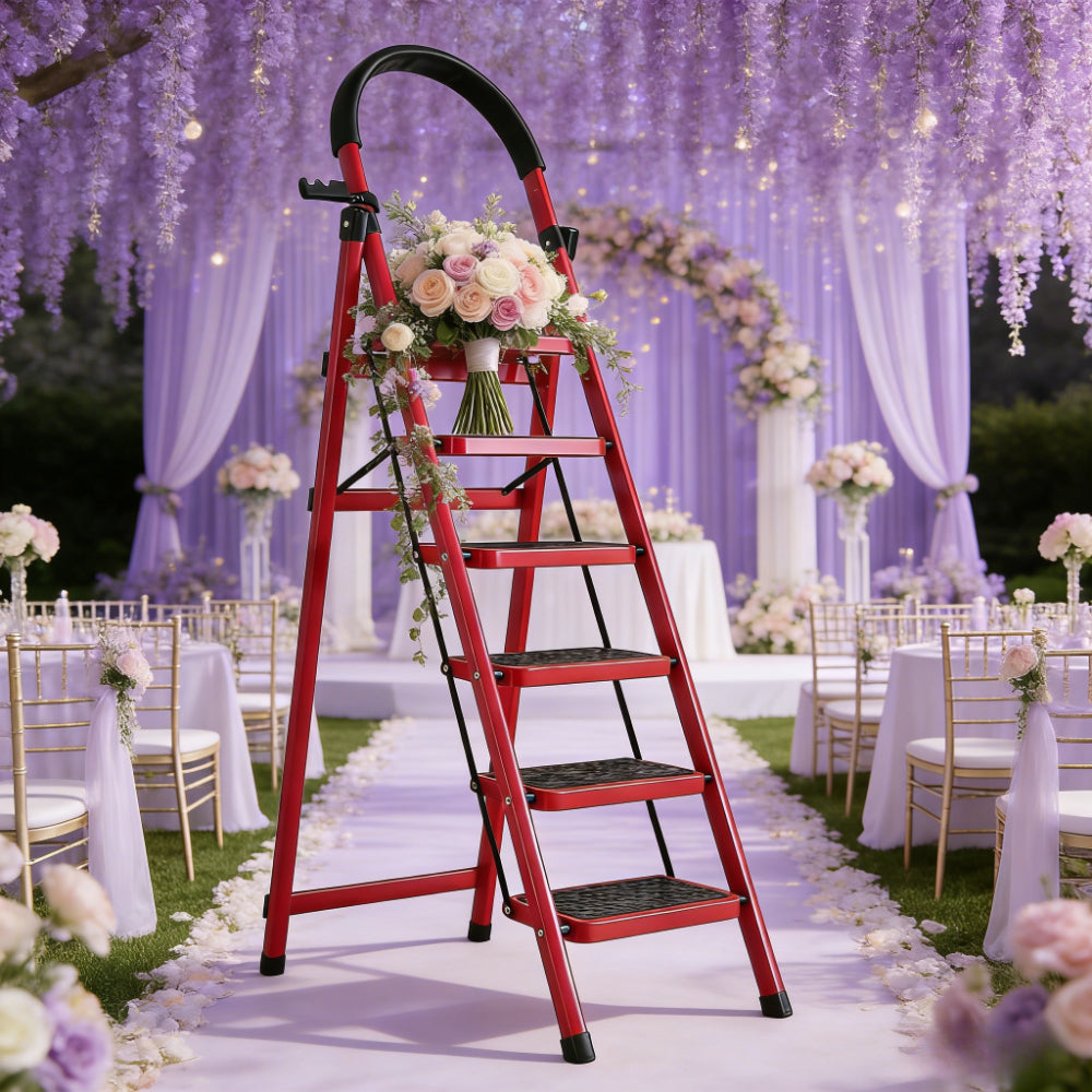 cant stars christmas tree 6 step household folding ladder